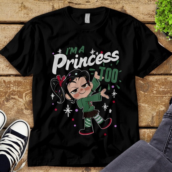 Disney Wreck It Ralph 2 Princess Logo Graphic Unisex Tee Adult T-shirt Kid Shirt - Picture 1 of 2